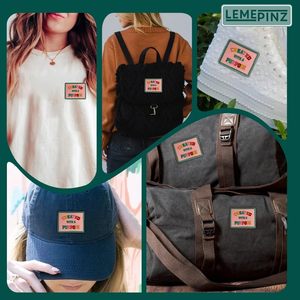 Created With A Purpose Patch 3 Iron On Or Sew On Embroidery For <b>Bags</b> Clothes <b>Hats</b> Jeans - Product Image 6
