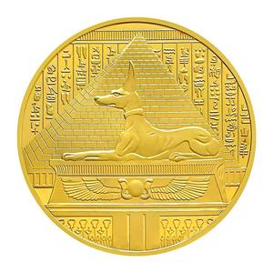 Egitto Anubis morte dio 40mm lega moneta UV stampato Desktop moneta commemorativa per sport e moda per souvenir e regali - Product Image 6