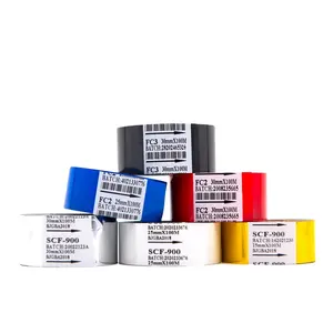 Xinxiang Fineray brand FC1/FC2/FC3/SCF-900 type black hot coding foil ribbon for hp241b printer expiry date coding