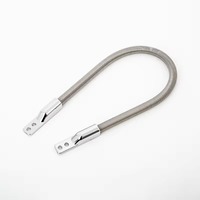 Boucle de porte en acier inoxydable, extrémité en alliage de zinc, tuyau métallique flexible, protecteur de câble anti-pincement pour serrure électrique de contrôle d'accès