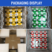 Étiquettes antichoc, indicateur de choc, étiquettes d'avertissement de choc en cristal personnalisées de première génération, autocollants en acrylique imperméables pour la surveillance du transport des ordinateurs, emballés