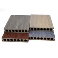 Revêtement de terrasse extérieur en composite co-extrusion WPC pour patio extérieur de piscine Revêtement de sol en plastique imperméable pour terrasse extérieure
