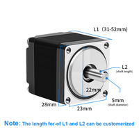 Moteur pas à pas hybride RB NEMA11 2.3 nm avec moteur pas à pas avec manomètre pour moteur de pompe 12v Dc pour appareil automatique HB