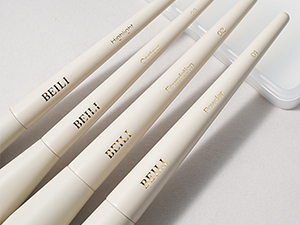 BEILI Set di 15 Pennelli Professionali per Trucco con Manico <span class=keywords><strong>Bianco</strong></span>, in Pelo Naturale per Viso e Occhi - Product Image 3