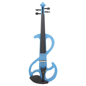 Violín electroacústico de madera maciza azul para adultos, violín eléctrico al por mayor con material trasero/lateral de arce - Product Image 2