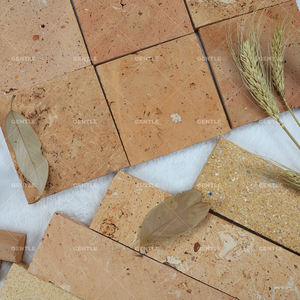 100*100mm Carrelage Vieux Carreaux de sol en terre cuite française récupérée Carreaux d'argile <span class=keywords><strong>rouge</strong></span> carrés de couleur aléatoire - Product Image 5