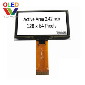 Nhà Máy Trực Tiếp Bán 2.42 ''2.42Inch 128X64 Kiểu Kết Nối 24pin Chân Màu Xanh Màn Hình Hiển Thị Oled IIC SPI Giao Diện Song Song Ssd1309 - Product Image 4