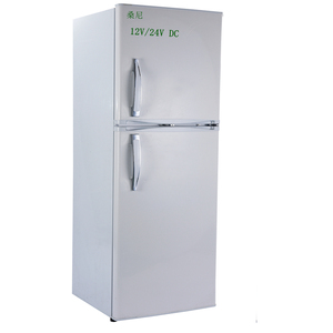 Yeni 128L 12V DC Kompresörlü Elektrikli/Akülü Taşınabilir Güneş Enerjili Buzdolabı, Ev, Otel ve Araba Kullanımı için Çift Kapılı - Product Image 2