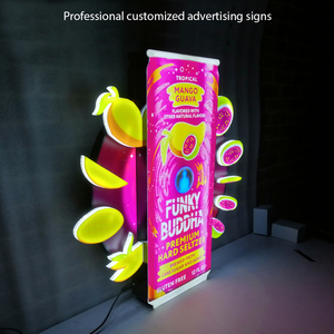 Espositore per Poster con Cornice in Alluminio e LED Neon, Retroilluminato, Montaggio <span class=keywords><strong>a</strong></span> <span class=keywords><strong>Parete</strong></span>, Facile da Montare, per Interni, con Telecomando - Product Image 3