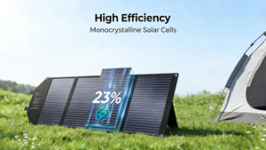 Panel Solar Plegable de 100W de Alta Eficiencia con Certificación TUV, 18V DC, QC3.0, USB-A, USB-C, Cargador Portátil Compatible con Múltiples Dispositivos - Product Image 2