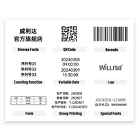 Máquina de paginación pequeña automática Impresora de alta velocidad Etiquetas Fecha Número de lote Código Qr Logo Impresora de inyección de tinta Máquina de codificación
