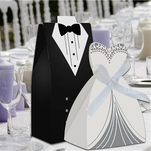 Vente en Gros Faveur Creative Dress & Tuxedo Mariée Bonbons Chocolat Cadeau Bonbonnière Cadeau Douche Nuptiale Décoration - Product Image 5