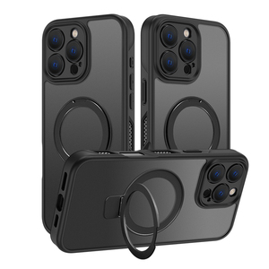 Venta al por mayor <span class=keywords><strong>nuevo</strong></span> diseño magnético PC TPU teléfono celular cubierta disipación de calor soporte teléfono caso para <span class=keywords><strong>iPhone</strong></span> 15 16 17 muestra gratis - Product Image 1