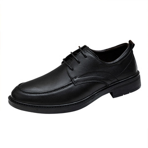 Men Genuine Leather Square Toe Oxfords Soft Sole Office Business <b>Dress</b> Shoes - Product Image 4