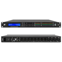 Procesador de Altavoces FIR AES 96kHz, 4 Entradas y 8 Salidas, Gestión de Altavoces DSP, Procesador de Sistema de Audio Profesional, Software de Limitación de Retraso
