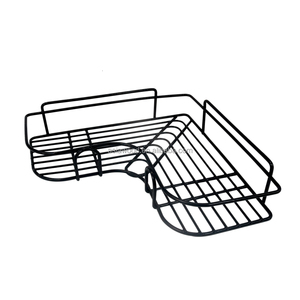 Precios de fábrica Esquina de baño de lavabo Estante sin perforación Estante de almacenamiento Ducha Caddy Cesta Estante - Product Image 3