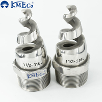 KMECO SPJT 1-1/2 Buse en spirale à cône complet en acier inoxydable 316L HHSJ HHSJX TF