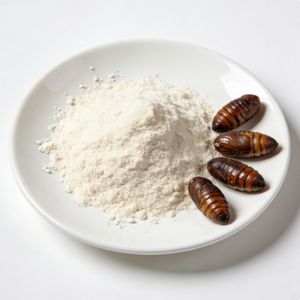 Zhencui कारखाने प्राकृतिक उच्च प्रोटीन सामग्री उच्च गुणवत्ता वाले खाद्य ग्रेड सिल्कवर्म प्यूपा पेप्टाइड - Product Image 2