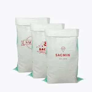 Pacchetto 75*125cm di grandi dimensioni per il panno usato imballaggio agricolo 25kg 50kg 100kg polipropilene sacco di plastica Pp tessuto borse