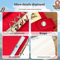 Carnet de voyage vierge en feutre rechargeable avec impression de logo, 160 pages, pour collection de tampons touristiques DIY, idéal pour le bureau