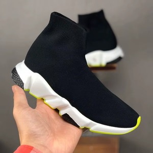 รองเท้าผ้าใบแบบสวมทรงสูงปี 2026 รุ่นใหม่ ทอแบบ Fly Knit ยืดหยุ่น กันลื่น พื้นหนา สำหรับผู้ชาย สไตล์ลำลอง - Product Image 1