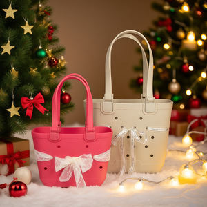 カスタムプリントロゴ LS工場卸売 カスタムロゴ XL おしゃれな夏用ラバーハンドバッグ 防水EVAシリコンビーチバックバッグ - Product Image 2