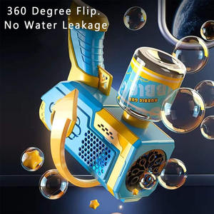 Zomer Speelgoed 8 Holes Prijs Bulk Lichtblauw Bazooka Outdoor Speelgoed Elektrische Machine Waterbel Pistool Voor Kinderen - Product Image 5