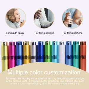 Nhà Máy Giá nhôm 5ml/8ml/10ml/15ml/20ml/25ml/30ml phun nước hoa bơm cho miệng - Product Image 2