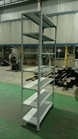 Rayonnage en acier à angle robuste sur mesure, capacité de 150 kg par étagère, pour le stockage de marchandises longues