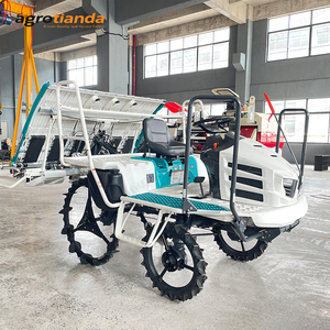 Trasplantadora de arroz manual de 6 hileras similar a la China, con motor y caja de cambios, componentes principales. - Product Image 4