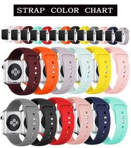 Personnalisé <span class=keywords><strong>Pas</strong></span> <span class=keywords><strong>Cher</strong></span> En Caoutchouc Silicone <span class=keywords><strong>Bracelet</strong></span> Montre Pour <span class=keywords><strong>Apple</strong></span> Silicone Souple Ceinture De Montre - Product Image 6