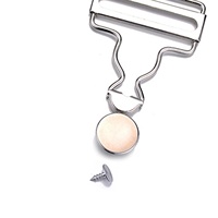 Boucles robustes en alliage de zinc, clips métalliques pour bretelles et curseurs de réglage pour jeans, salopettes, accessoires de vêtements d'usine