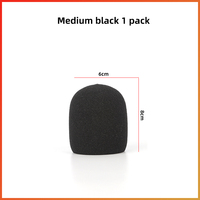Bobine mobile capacitive micro sans fil éponge boule Microphone manchon éponge couverture absorbante micro carré manchon éponge