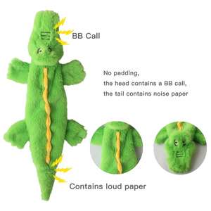 Jouets pour chiens indestructibles, sans rembourrage, en peluche, jouets à couiner, animaux mignons en peluche, jouets naturels pour chiots - Product Image 6