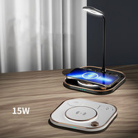 Gadgets technologiques 2024 Chargeur sans fil Veilleuse pour téléphone Montre Casque Trois-en-un Chargeur sans fil Cadeaux d'entreprise