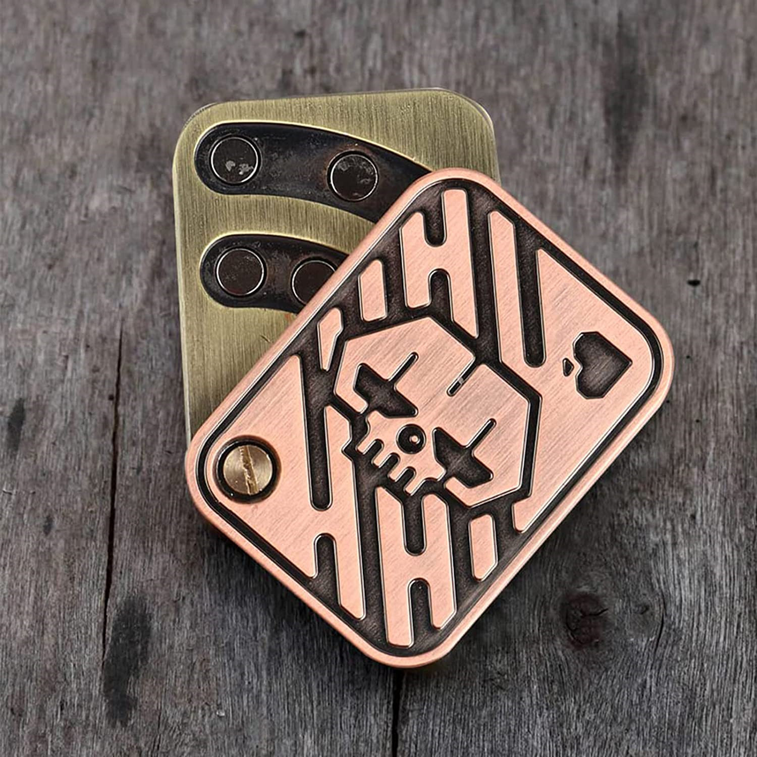 金属ポーカーFidgetスライダー金属ポーカープッシュカードFidget