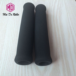 Poignées de guidon antidérapantes en caoutchouc nitrile pour bandes d'exercice, épaisseur de paroi de 5 mm, longueur de 0,230 m, finition noire mate - Product Image 2