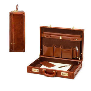 Bolso oficial de cuero de estilo Vintage personalizado, maletín duro hecho a mano, Maleta, maletín de cuero negro para <span class=keywords><strong>abogado</strong></span> - Product Image 4