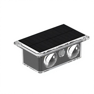 ไฟสวน LED RGB กันน้ำ IP44 พร้อมโลโก้สั่งทำพิเศษ สำหรับตกแต่งรั้วติดผนังภายนอก ใช้พลังงานแสงอาทิตย์ ชาร์จด้วยแบตเตอรี่ - Product Image 1