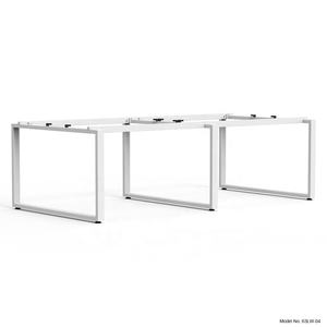 Bureau multifonctionnel, meuble commercial, avec cadre métallique, table de travail, jambes en acier, pour 4 personnes - Product Image 1