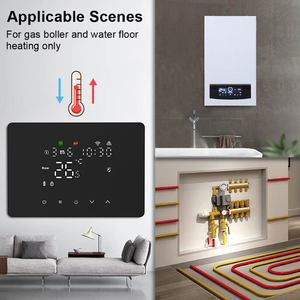 <span class=keywords><strong>Thermostat</strong></span> sans fil RF HY101 WIFI Tuya/Contrôle vocal Maison intelligente Chaudière à <span class=keywords><strong>gaz</strong></span> Thermostats de chauffage pour utilisation hôtelière - Product Image 3