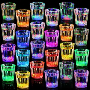 Glow in the Dark Party Cups Led Light Up Shot Glasses for Night Club Party Favors Party Supplies Birthday
