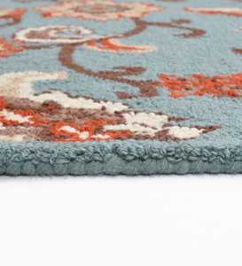 Tapis d'intérieur en laine unie fait main de qualité supérieure, moelleux et tufté à la main, avec support antidérapant lavable pour salon et chambre à coucher - Product Image 1