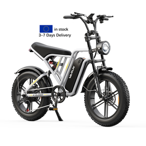 Expédition rapide dans l'UE ! Vélo électrique tout-terrain à pneus larges de 20 pouces, 250 W, autonomie de 60 km, double suspension, cadre en acier au carbone, en stock en Europe - Product Image 1