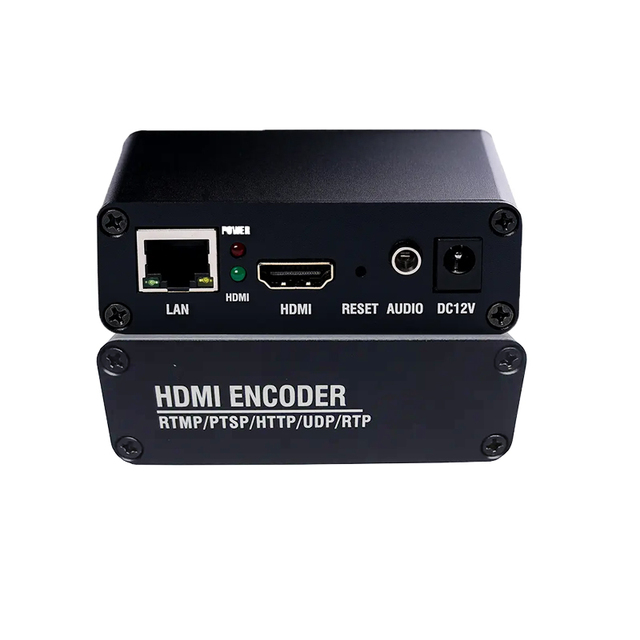 HD to IP 4 TS Ultra Mini for Streaming Encoder with H265/H264 Full HD 1080P Multi-Protocol Support