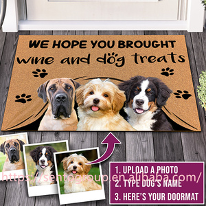<span class=keywords><strong>Paillasson</strong></span> <span class=keywords><strong>personnalisé</strong></span> cadeaux personnalisés texte nom animal de compagnie chien <span class=keywords><strong>chat</strong></span> photo pas besoin de frapper intérieur/extérieur tapis <span class=keywords><strong>paillasson</strong></span> - Product Image 2