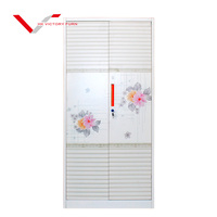 Armoire de rangement pour vêtements à 2 portes battantes en acier, casier de gym en fer, armoire métallique, placard en acier imprimé