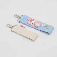 Custom Plain Blank Schlüssel bund Kinder Stoff Tasche Tag für DIY Tasche Andere Lanyard