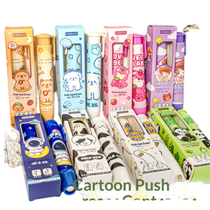 Gommes à effacer rétractables en caoutchouc au design de dessins animés mignons pour les élèves du primaire – Papeterie sans résidus – Vente en gros Chine - Product Image 1