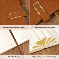 Großhandel Liniertes Personalisiertes Notizbuch aus PU-Leder, Maßgefertigtes A5 Hardcover-Journal, Geschäftsnotizbuch mit Logo